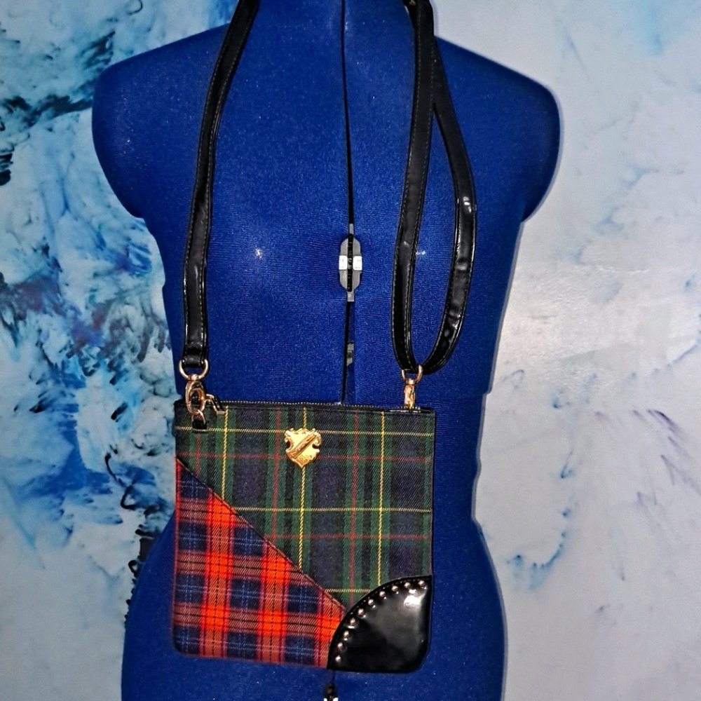 Plaid Mac Crossbody Bag